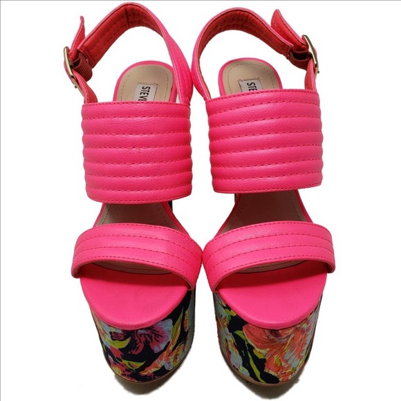 steve madden platform heels pink